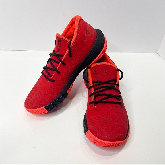 Under Armour SC 3Zero III Boys Sneakers Red Sz 5 - Picture 6 of 8